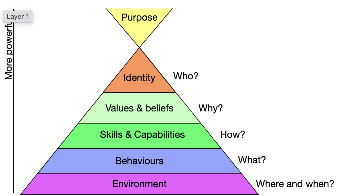 Robert Dilt logical levels of change